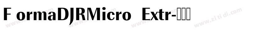 F ormaDJRMicro  Extr字体转换